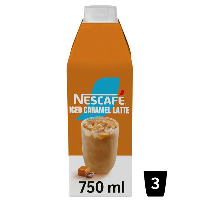 NESCAFE Iced Coffee Caramel Flavour Latte 750ml