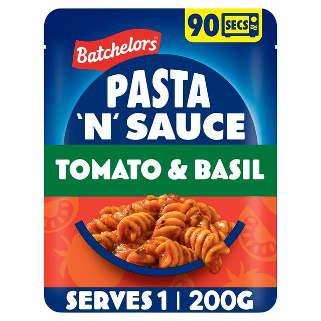 Batchelors Pasta 'n' Sauce 200g Tomato & Basil Microwave Ready Meal Pasta - gallery image 1