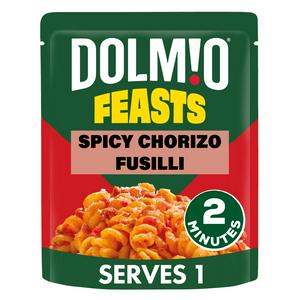 Dolmio Feasts Spicy Chorizo Fusilli Pasta Ready Meal 250g