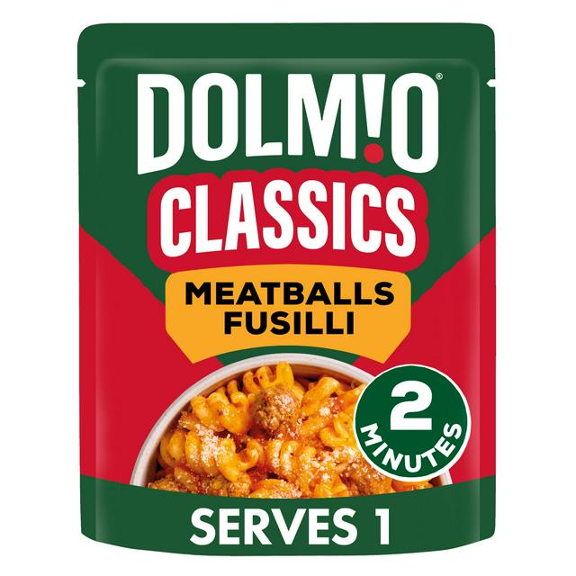 Dolmio Classics Meatballs Fusilli Pasta Ready Meal 250g - gallery image 1