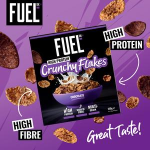 FUEL10K Chocolate Multigrain Flakes High Protein Breakfast Cereal 350g - gallery image 3