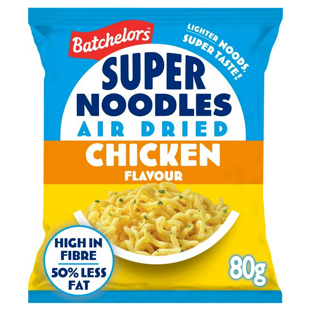 Batchelors Super Noodles Air Dried Low Fat Chicken Flavour Instant Noodles 80g - gallery image 1