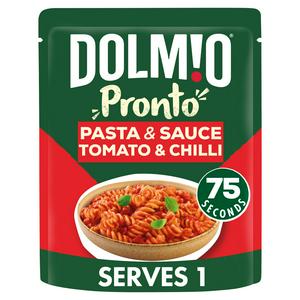 Dolmio Pronto 200g Tomato & Chilli Sauce Microwave Fusilli Pasta Ready Meal