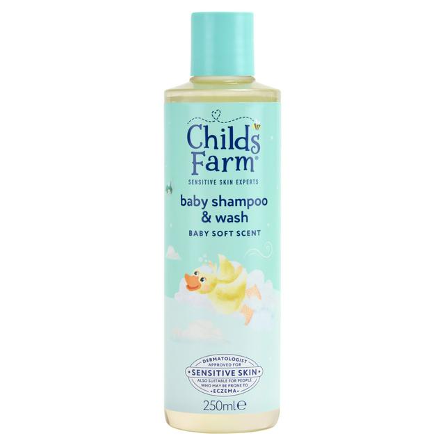 Childs Farm Baby Tear Free Shampoo & Body Wash Baby Soft Scent for Newborns & Sensitive Skin 250ml - gallery image 1