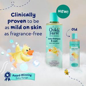 Childs Farm 250ml Baby Soft Scent Tear Free for Newborns & Sensitive Skin Baby Shampoo & Wash - gallery image 2