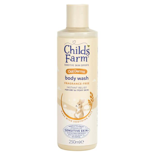 Childs Farm Oat Derma Body Wash Fragrance Free Sensitive Skin Baby Kids Shower Gel 250ml