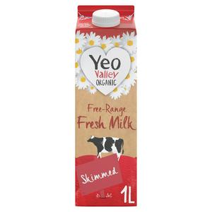 Yeo Valley Organic Fresh Skimmed Milk 1L