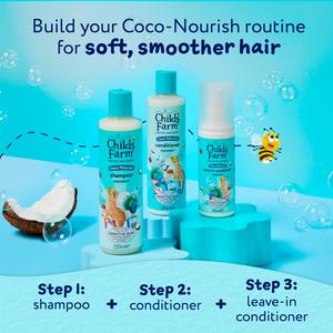 Childs Farm 250ml Coco Nourish Tear Free Formula for Dry Curly Hair Coconut Shampoo - gallery image 4