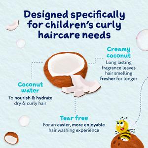 Childs Farm 250ml Coco Nourish Tear Free Formula for Dry Curly Hair Coconut Shampoo - gallery image 6