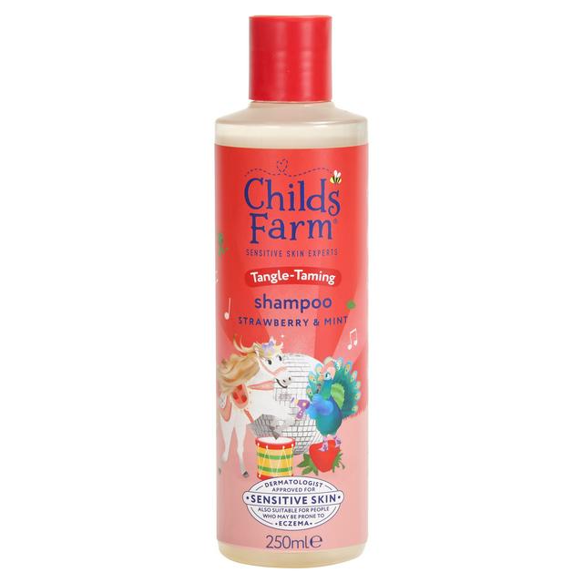 Childs Farm Tangle Taming Shampoo Strawberry & Mint Kids Tear Free Formula 250ml