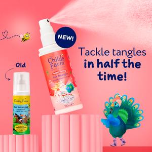 Childs Farm 100ml Tangle Taming Strawberry & Mint Hair Detangler - gallery image 2