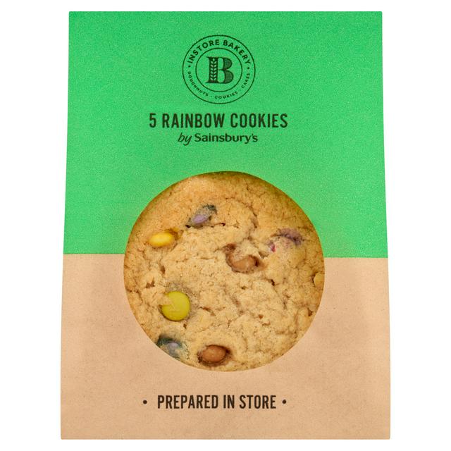 Sainsburys Sainsbury's Rainbow Cookies x5