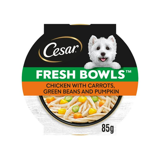 Cesar Dog Food Fresh bowls with Chicken Carrots Green Beans and Pumpkin 85g