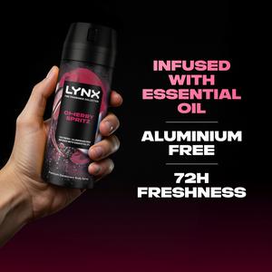 Lynx Cherry Spritz 72h Fine Fragrance Deodorant Body Spray for Men 150ml - gallery image 4