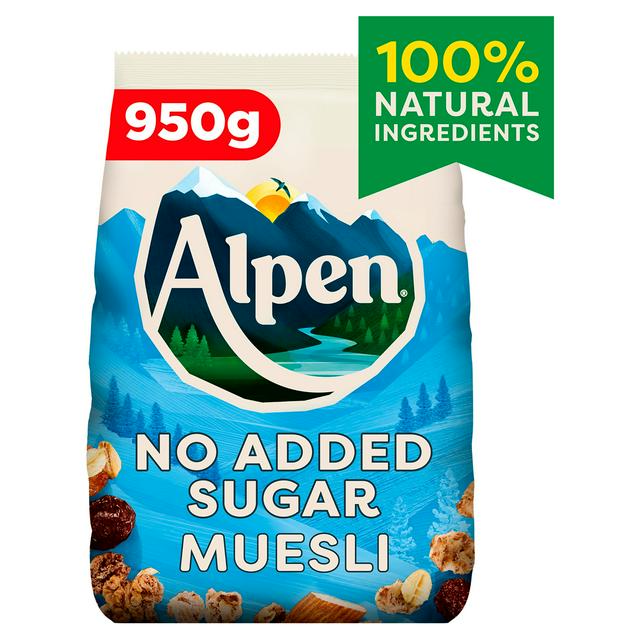 Alpen No Added Sugar Muesli Breakfast Cereal 950g - gallery image 1