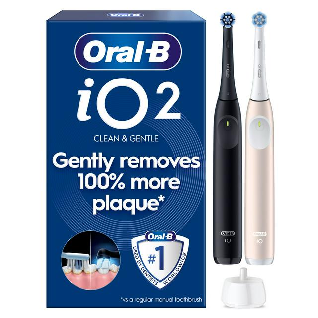 Oral-B iO Series 2 Black/Pink Electric Toothbrush Duo