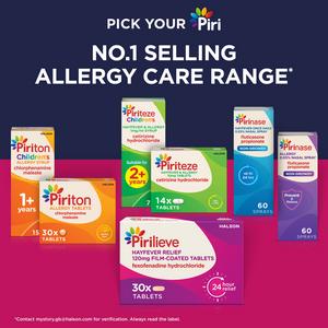 Pirilieve Hayfever Relief Fexofenadine Tablets x30 - gallery image 6
