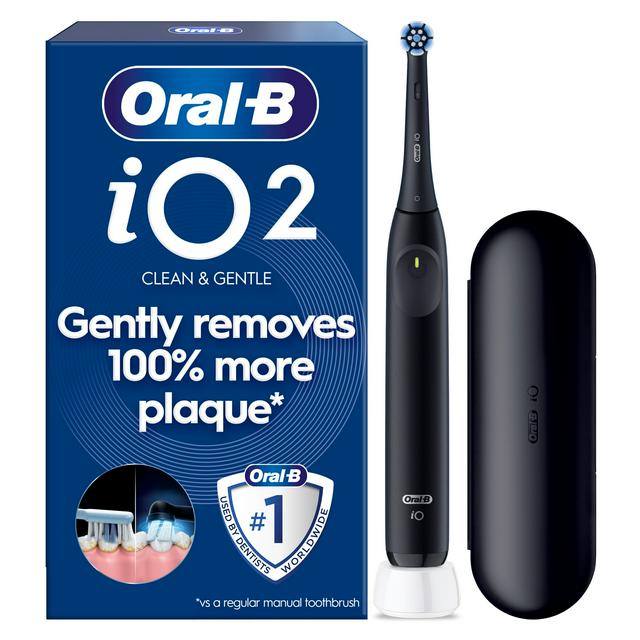 Oral-B iO2 Night Black Electric Toothbrush | Sainsbury's