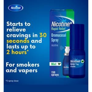 Nicotinell Nicotine Spray Mint Flavour 300 Sprays 1mg - gallery image 2