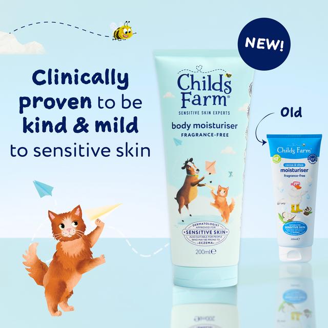 Childs Farm Fragrance Free Body Moisturiser Gentle Hydrating