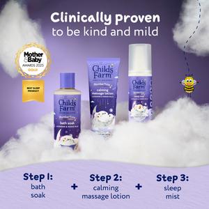 Childs Farm 250ml Slumber Time Sleep Lavender & Moon Milk for Babies, Kids & Sensitive Skin Bath Soak - gallery image 4