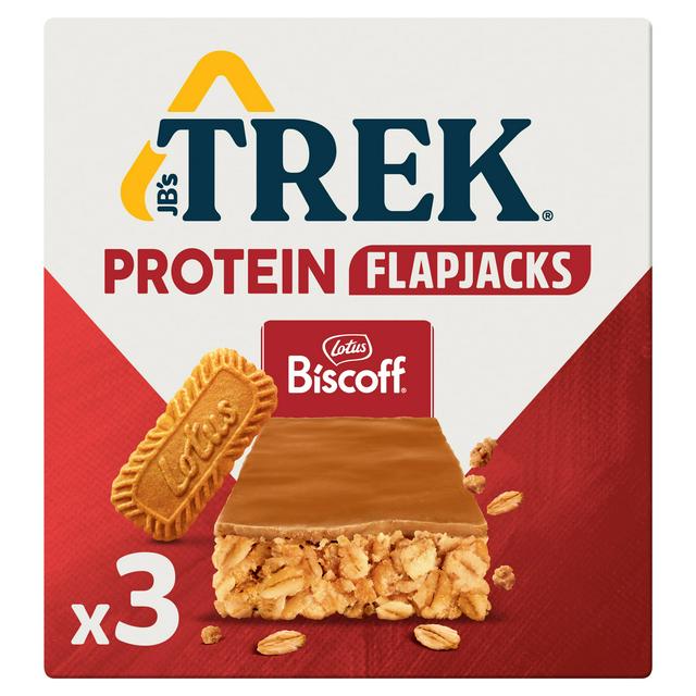 Trek Protein Flapjacks with Lotus Biscoff 3x50g