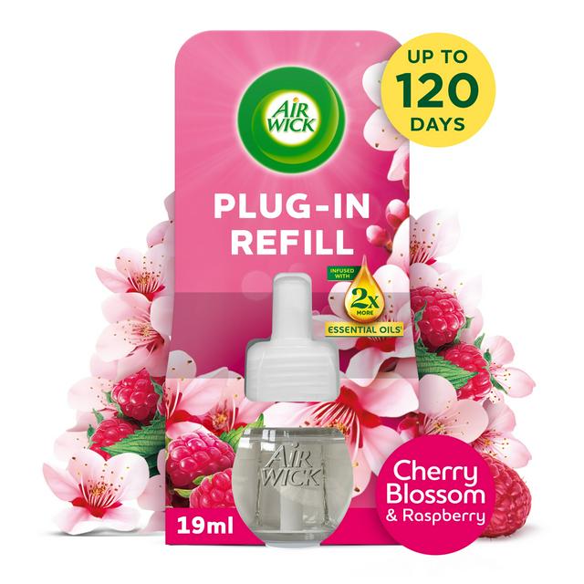 Air Wick Plug-In Refill Cherry Blossom & Raspberry Air Freshener 19ml - gallery image 1