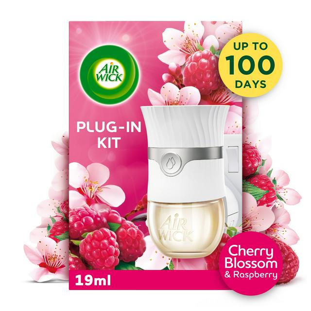 Air Wick Plug In Kit Cherry Blossom & Raspberry Air Freshener 19ml - gallery image 1