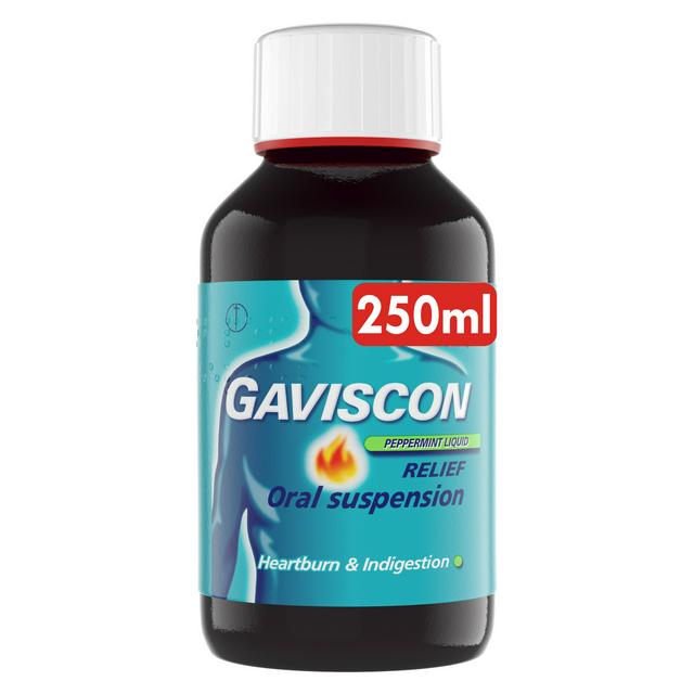 Gaviscon Heartburn & Indigestion Liquid Peppermint 250ml - gallery image 1