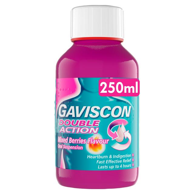 Gaviscon Double Action Heartburn & Indigestion Liquid Mixed Berry 250ml - gallery image 1