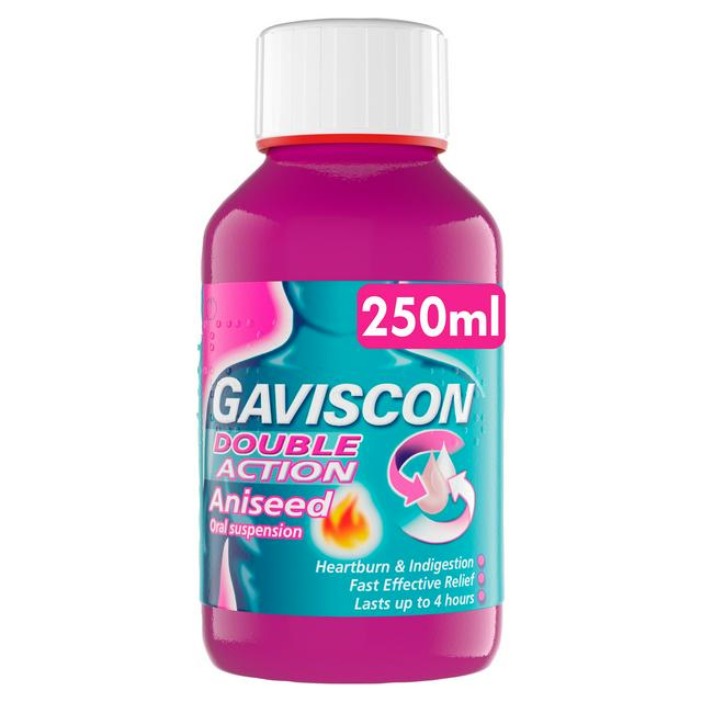 Gaviscon Double Action Heartburn & Indigestion Liquid Aniseed 250ml