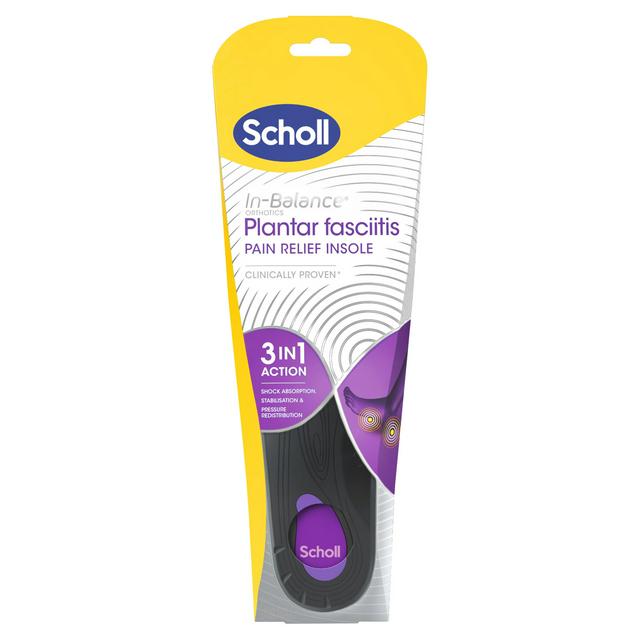 Scholl Plantar Fasciitis Pain Relief Insole Sizes 9-11 Sainsbury's