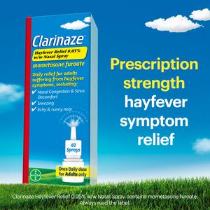 Clarinaze Hayfever Relief 0.05% w/w 60 Nasal Spray 10g - gallery image 2