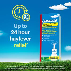 Clarinaze Hayfever Relief 0.05% w/w 60 Nasal Spray 10g - gallery image 4