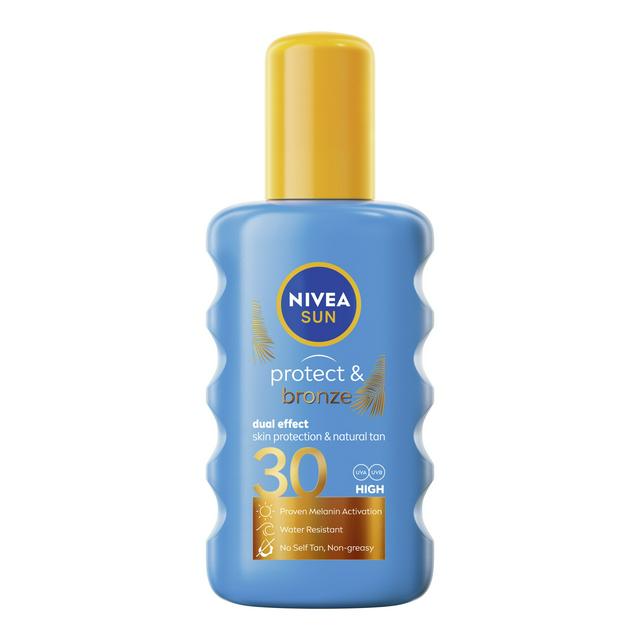 Nivea Sun Protect & Bronze Pump Spray SPF 30 200ml - gallery image 1