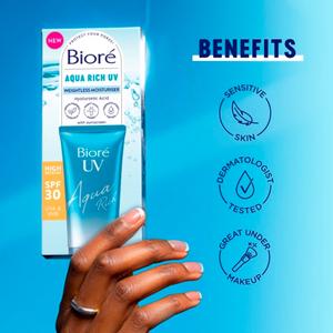 Bioré Aqua Rich Water Essence Sunscreen SPF 30 50ml - gallery image 4