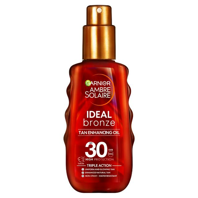 Garnier Ambre Solaire 150ml SPF 30 Ideal Bronze Oil Sun Spray - gallery image 1