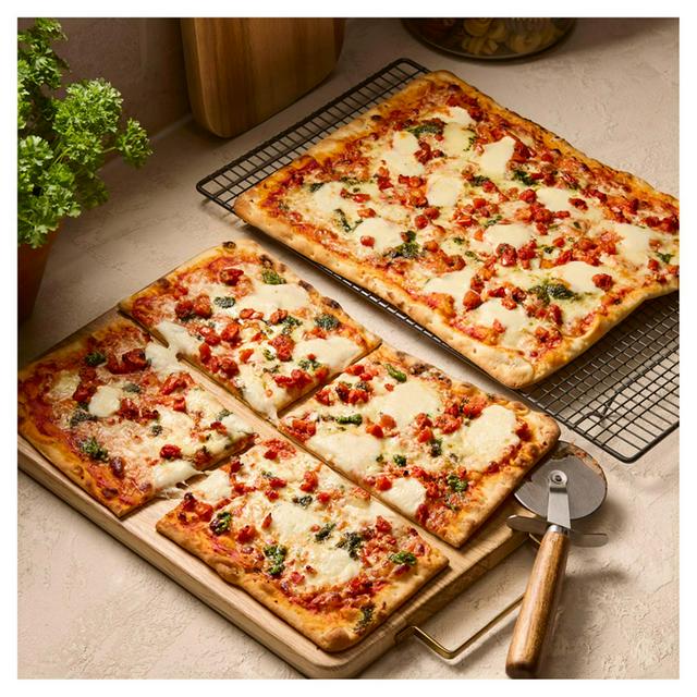 Occasions by Sainsburys Sainsbury's 2 Mozzarella Marinated Tomato & Pesto Thin & Crispy Pizza, Taste the Difference 1.1kg