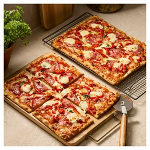 Sainsbury's 2 Napoli Salami Mozzarella & Hot Honey Thin & Crispy Pizza, Taste the Difference 1.1kg