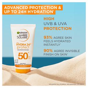 Garnier Ambre Solaire 50ml SPF 50 Hydra Sun Cream Lotion - gallery image 2