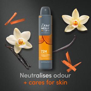Dove Men+Care Advanced Antiperspirant Aerosol Sandalwood + Vanilla 200ml - gallery image 3