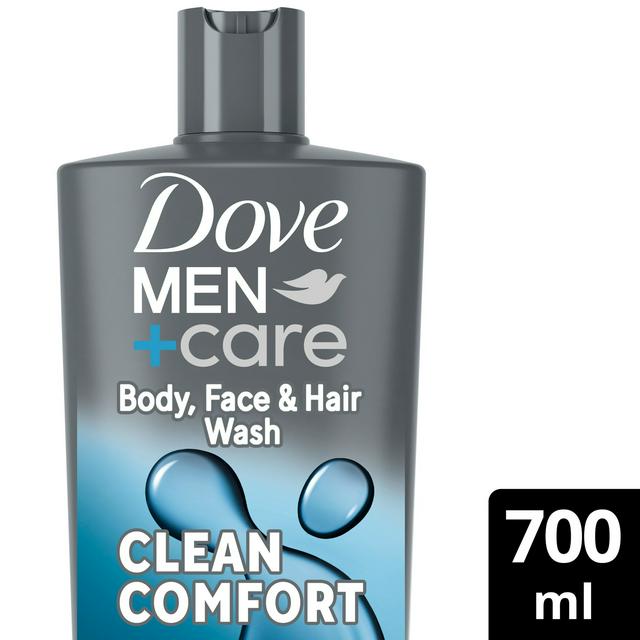 Dove Men+Care 700ml Hydrating Clean Comfort 3 in 1 Hair, Face & Body Wash