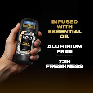 Lynx Black Vanilla 72h Fine Fragrance Antiperspirant Deodorant Stick for Men 50ml - gallery image 4