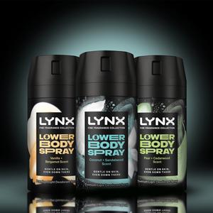 Lynx Coconut + Sandalwood 72hr Lower Body Spray Fine Fragrance Deodorant for Men 100ml - gallery image 6