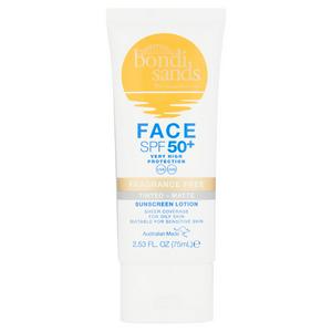 Face SPF 50+ Fragrance Free Tinted - Matte Sunscreen Lotion 75ml
