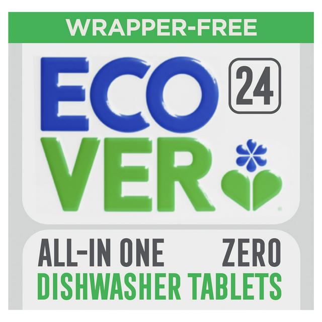 Ecover All in One Zero Wrapper Free Dishwasher Tablets x24 0.42kg