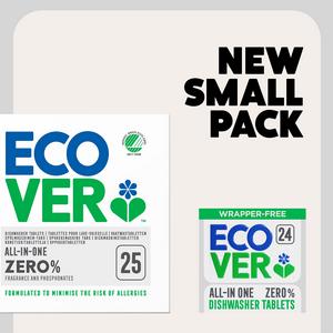 Ecover All in One Zero Wrapper Free Dishwasher Tablets x24 0.42kg - gallery image 3