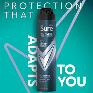 Sure Men Nonstop Protection Antiperspirant Aerosol Deodorant Resilience 250ml - gallery image 2