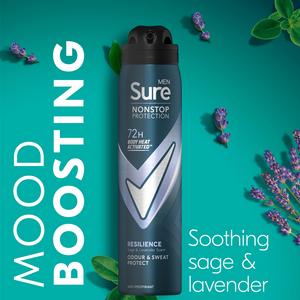 Sure Men Nonstop Protection Antiperspirant Aerosol Deodorant Resilience 250ml - gallery image 3