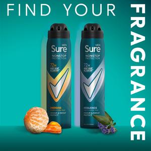 Sure Men Nonstop Protection Antiperspirant Aerosol Deodorant Resilience 250ml - gallery image 5